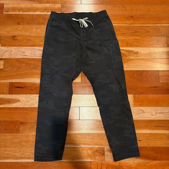 Vuori Ripstop Dark Camo Print Drawstring Ankle Pants Men's - Large - Picture 1 of 8